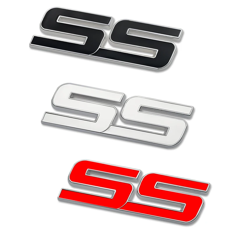 Значок на багажник автомобиля боковая наклейка SS эмблема решетки радиатора для