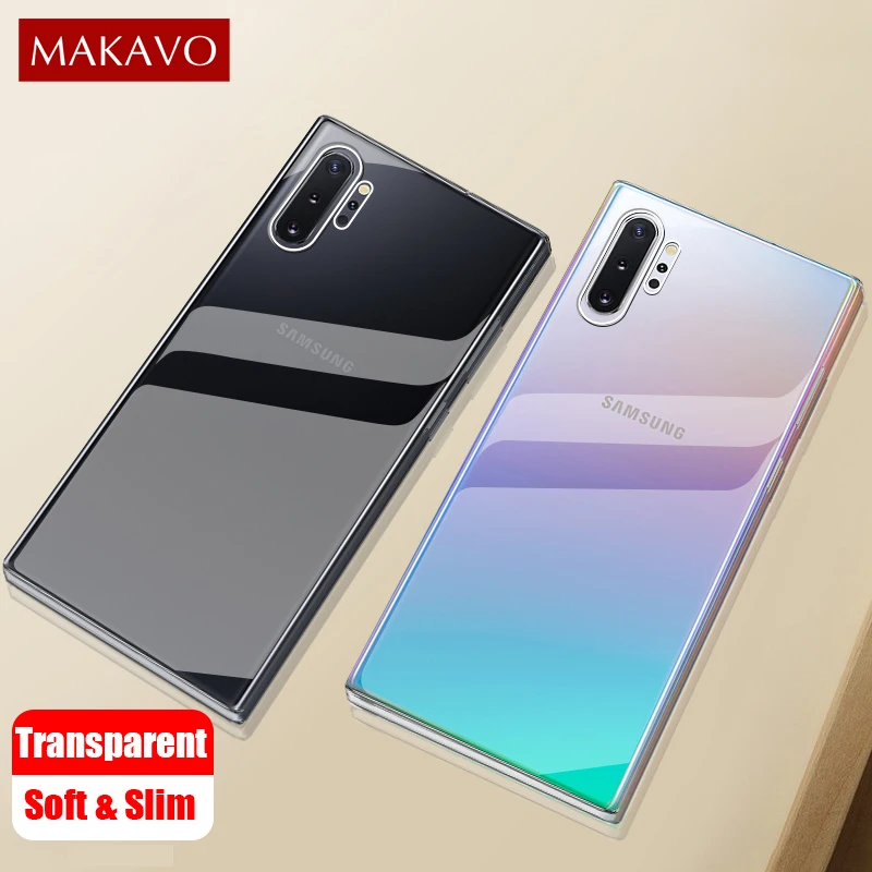 Для samsung Galaxy Note 10 Plus чехол S10 S11 тонкий прозрачный ТПУ силиконовый прозрачный мягкий чехол для samsung Note 10+ чехол для телефона