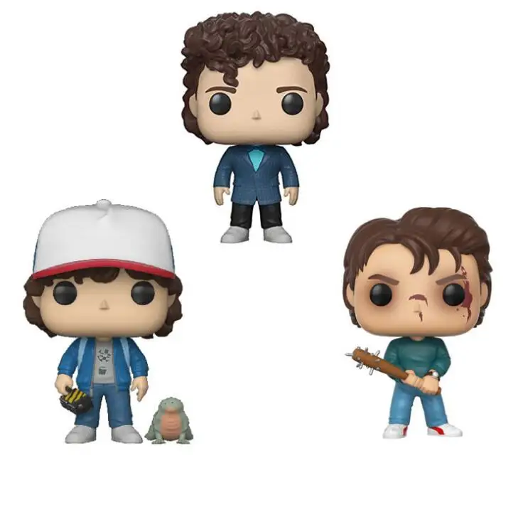 Фигурка действия Funko POP Anime Stranger Things Season 3 Dustin Snowball Dance PVC Steve Eleven Collection Toys для детей.