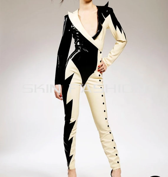 Бесплатная Доставка! Новое поступление женские комбинезоны латексная