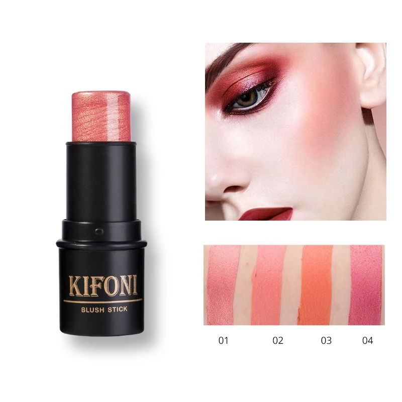 

Shimmer Blush Stick Highlighter Bronzer Contour Cream Cheek Blusher Cosmetics Brighten Face Makeup