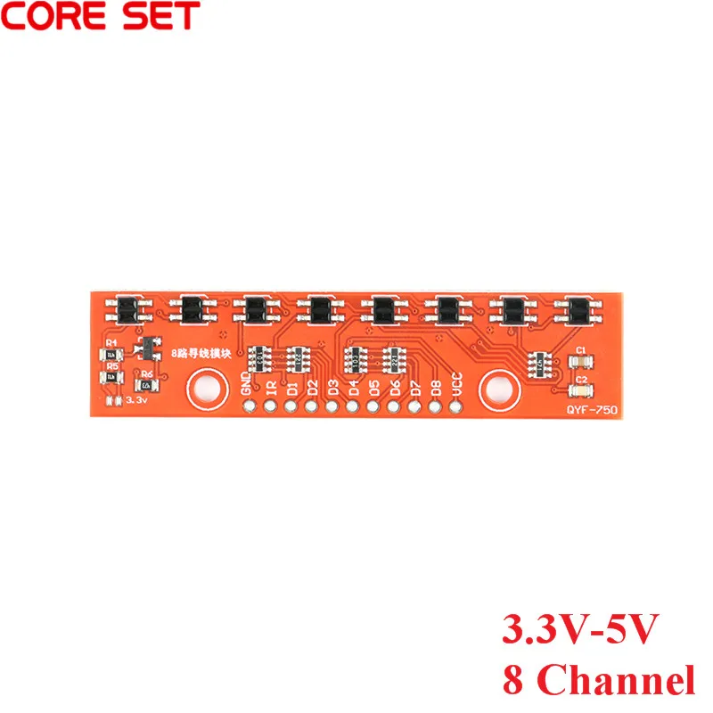 Модуль отслеживания 8 каналов инфракрасный датчик обнаружения 3 3-5 В сделай сам