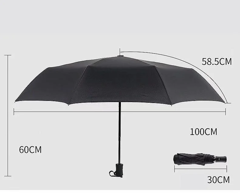 

Car for umbrella Fully automatic folding umbrella luxury car black paint For Tesla Kia car accessories folding men umbrella
