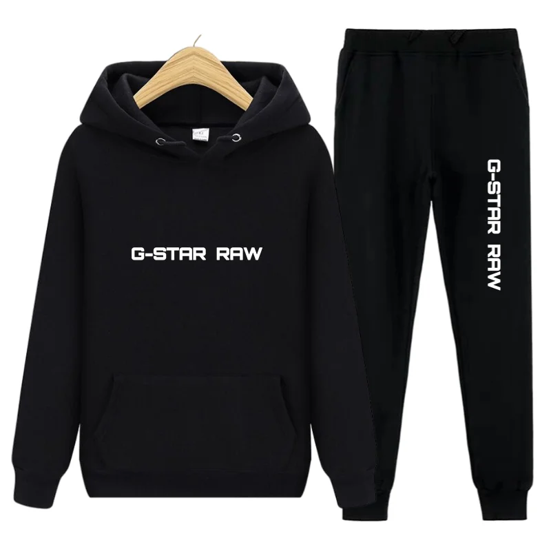 

Men's Suit 2021 New Trend Sports Suit Men's Hoodie Top Sportswear + Pants Sports Pants 2-piece Brand Suit Men's Fashion Hoodie