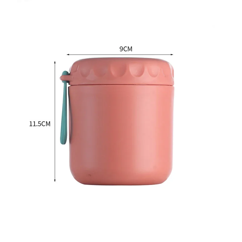 430ML Portable Single wall Stainless Steel Containers Food Thermos for Kids Lunch Box Soup Leakproof Lunchbox | Дом и сад