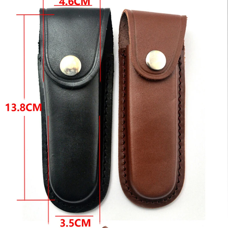 

Fold Knife Tool Flashlight Belt Loop Case Holder Leather Sheath Holster Pouch Bag Pocket Hunt Camp Outdoor Carry Multi Gear