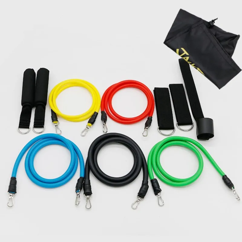 

11Pcs/set Pull Rope Fitness Exercises Resistance Bands Crossfit Latex Tubes Pedal Excerciser Body Training Workout Yoga