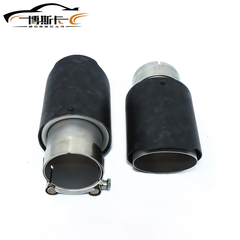 Автомобильный глянцевый глушитель из углеродного волокна с рассеянным узором