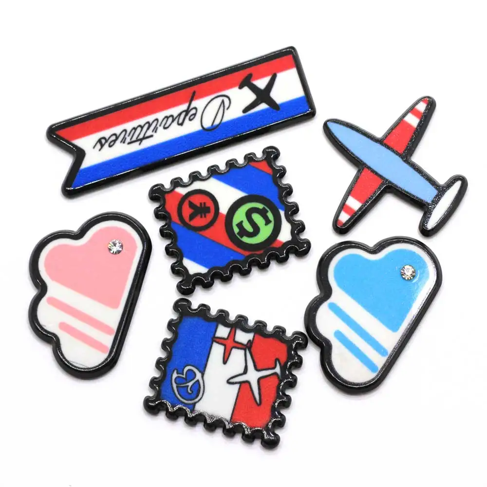 

Hot Selling Flat Back DIY Resin Cabochons Accessories Planar Fashionable Plane Cloud Brooch DIY Decorations Fittings