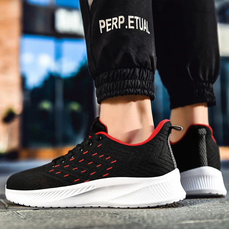 

Summer Mesh Men Shoes Lightweight Sneakers Men 38-48 Casual Walking Shoes Breathable Lace-up Mens Trainers Zapatillas Hombre