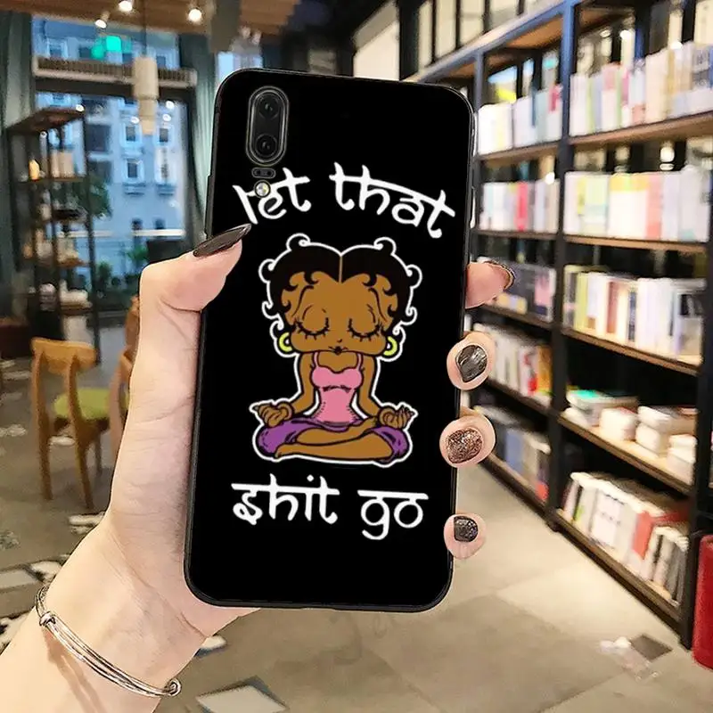 

Cartoon betty boop cute high quality Anti-fall Phone Case shell For Huawei honor Mate P 10 20 30 40 Pro 10i 9 10 20 8 x Lite