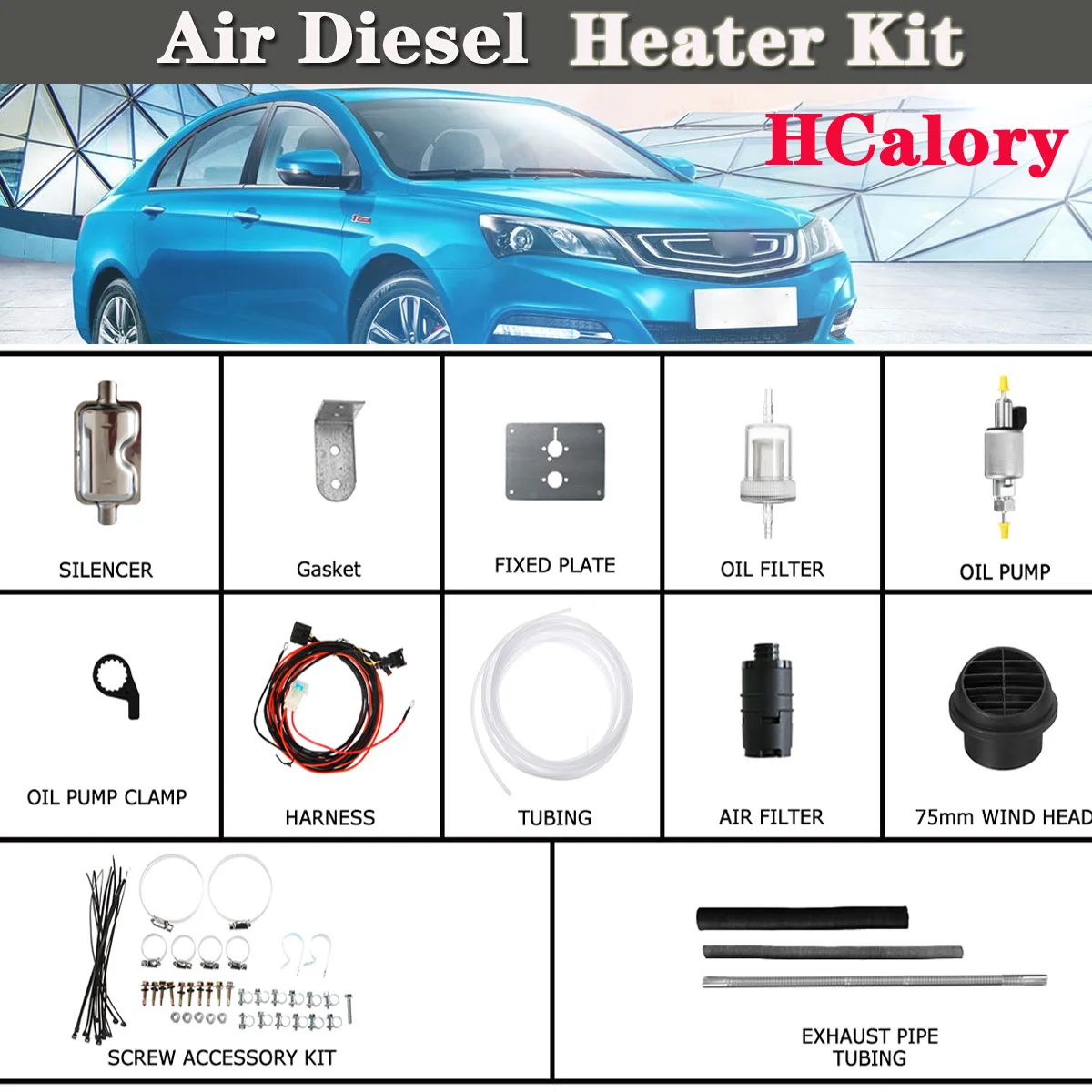 Полный набор аксессуаров для 1 8kw автомобильные аксессуары обогревателя