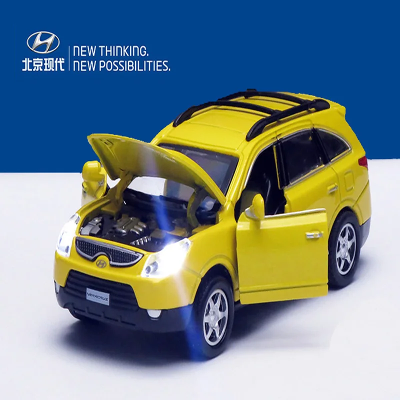 1:34 игрушечный автомобиль из сплава Hyundai Veracruz металлическая поднятая под