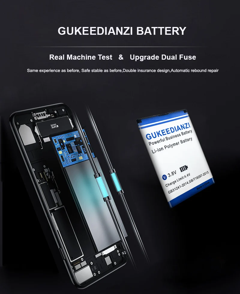 4200mAh GUKEEDIANZI Battery For Nokia E52 E55 E63 E71 E72 E73 N810 N97 E90 E95 6790 6760 6650 BP 4L Big Power Bateria | Мобильные