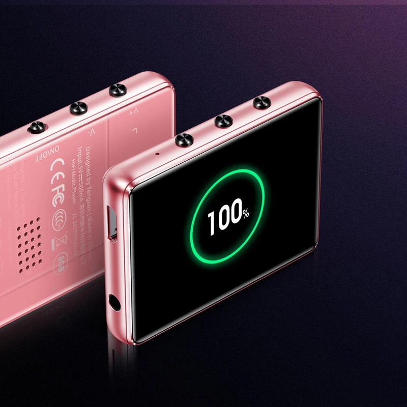 Полноэкранный Bluetooth 5.0mp3 плеер X60 MP4 с сенсорным экраном 1 8 дюйма Built in Speaker радио