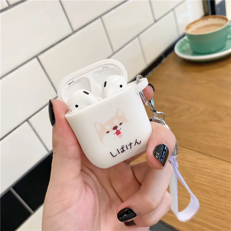 Милый Сейлор Мун чехол для Apple Airpods аксессуары Bluetooth наушники крышка силиконовые наушники Чехлы для Air брелок для ключей стручок - Цвет: Style 2
