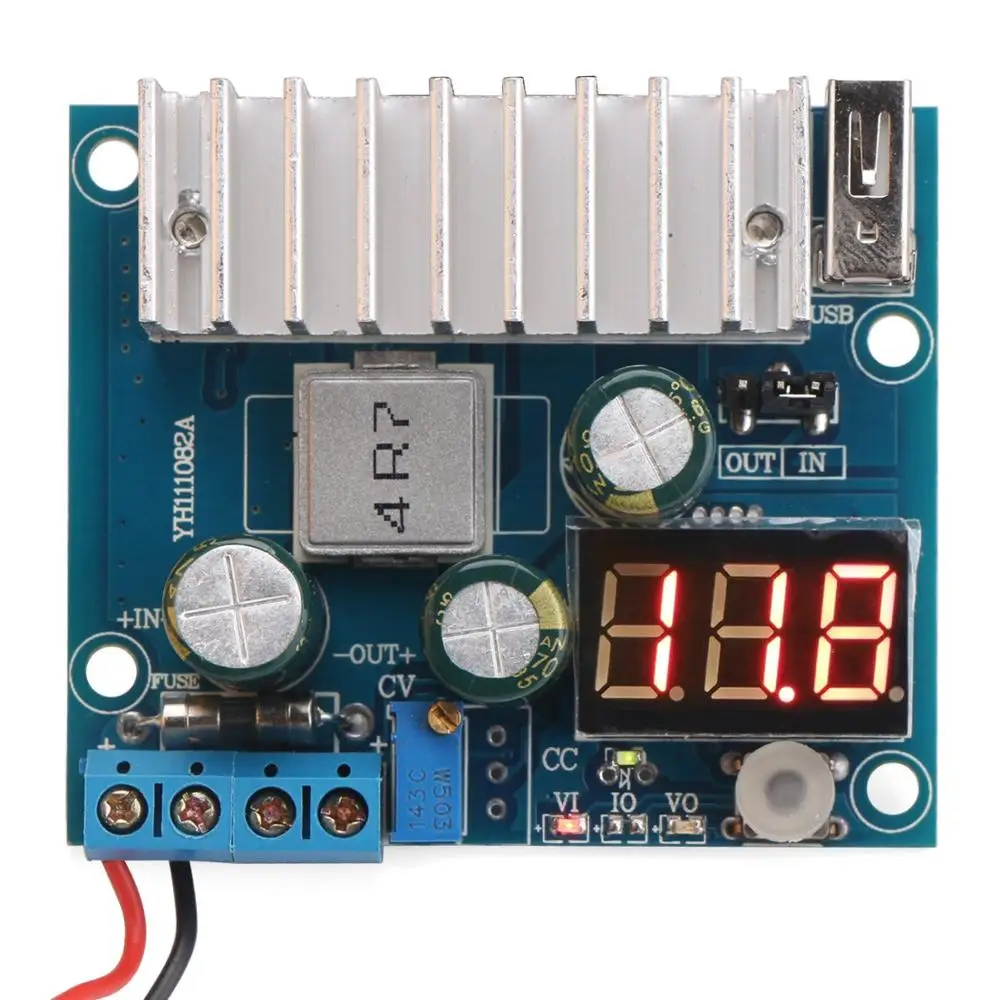 LTC1781 100W DC/DC Step Up Converter 3-35V to Switching Regulator Constant Current with Volt Ampere Meter USB Interface fo | Электроника