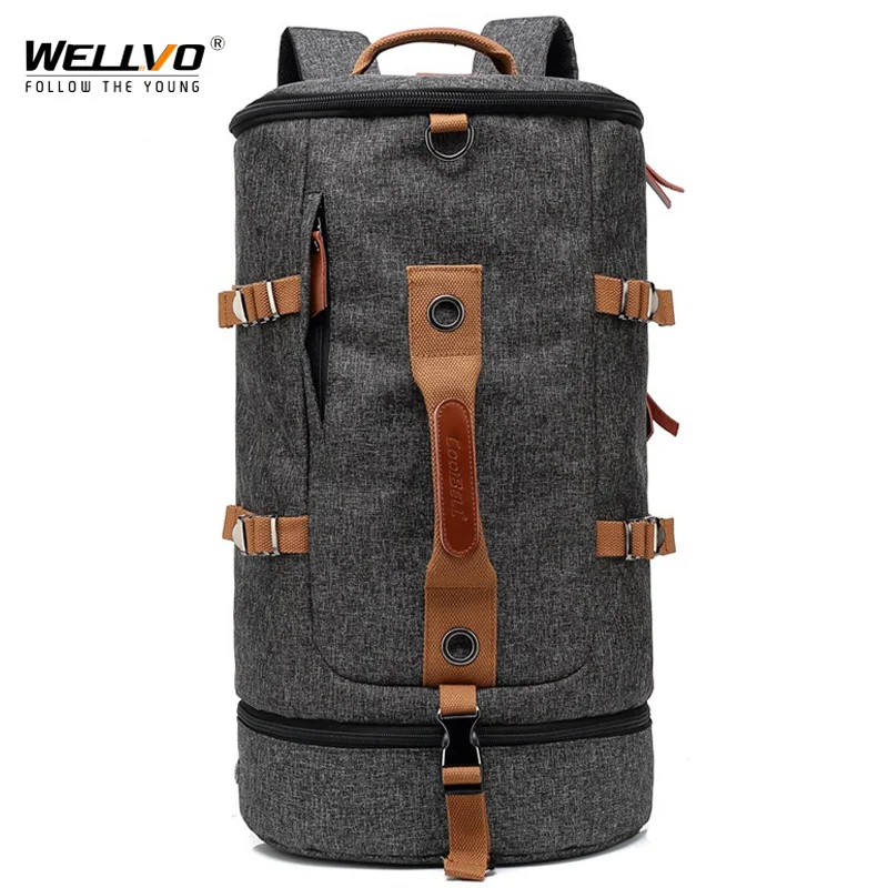 

50L Military Tactical Backpack Camping Bags Mountaineering Bag Men's Hiking Rucksack Travel Backpacks Bucket mochila XA638ZC