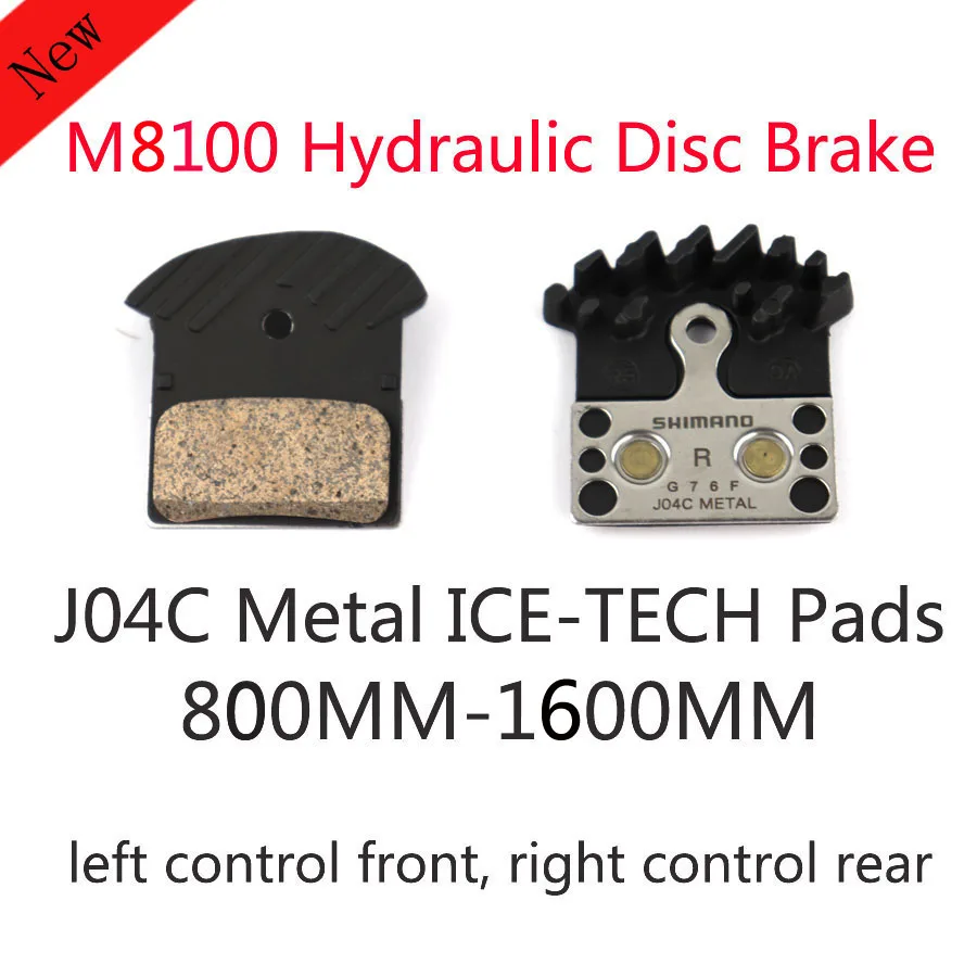 m8100 800-1600 Metal SHIMANO DEORE XT M8000 M8100 M8120 тормоз Горный велосипед гидравлический дисковый тормоз MTB ICE-TECH левый и правый 800 мм-1500 мм-1600 мм - Цвет: m8100 800-1600 Metal