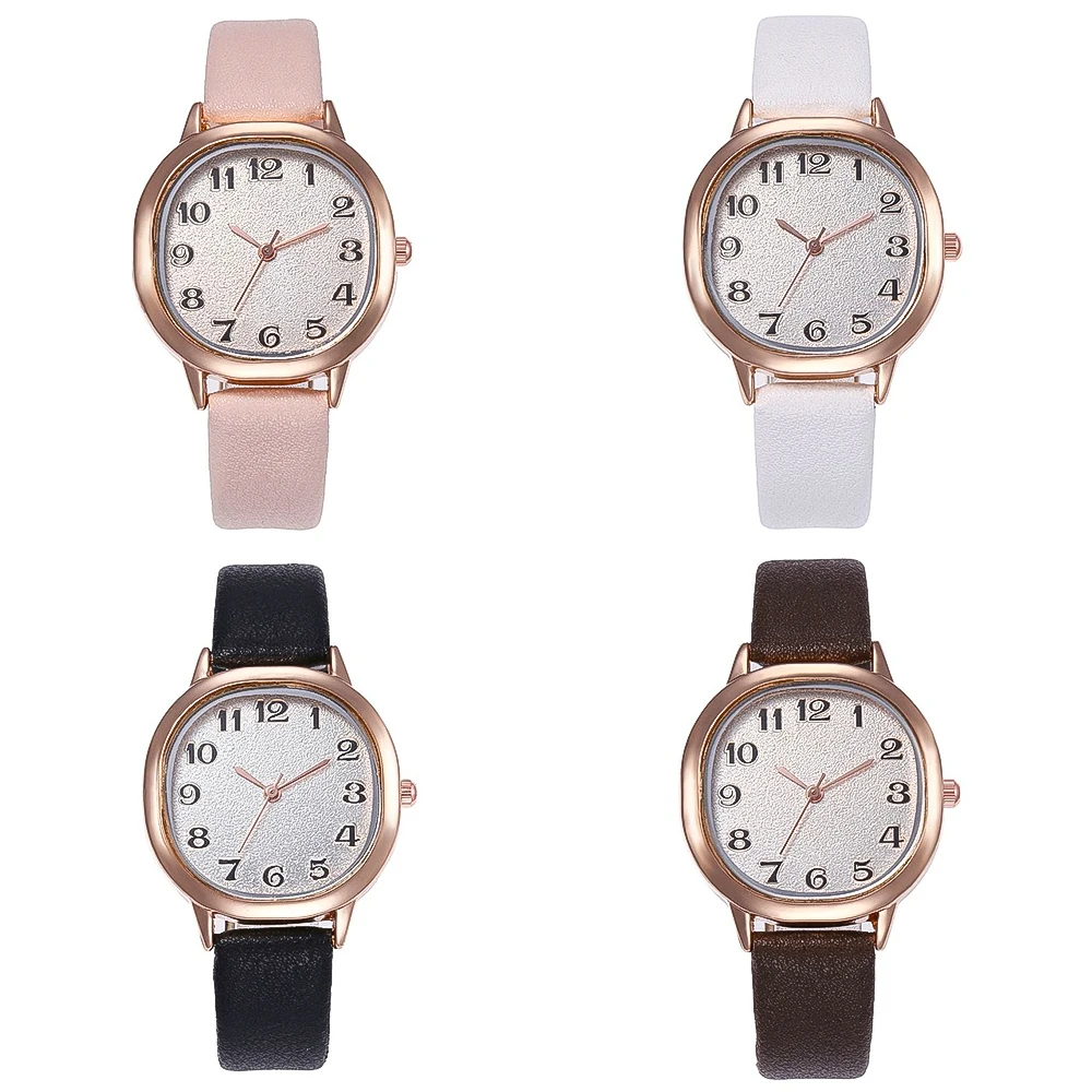 Роскошные женские часы для женщин кварцевые неправильной формы с кожаным