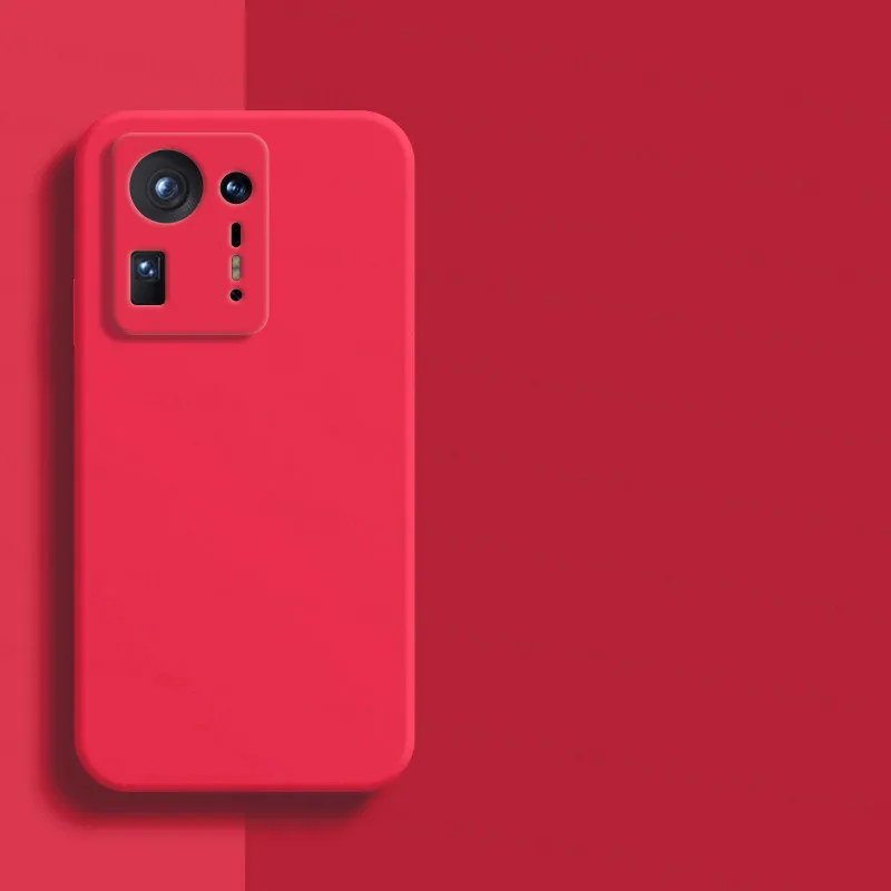 Liquid Silicone Cover For Xiaomi Mix 4 Case For Xiaomi Mix 4 3 3s 2 Case Soft Phone Protective Bumper For Xiaomi Mi 11 10 9 Pro
