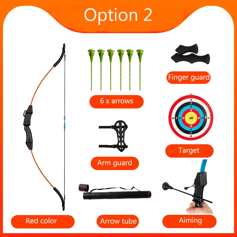 

toparchery New Kids Wood Bow for Left Hand with Arrows Arrows Quiver Outdoor Shooting Bow Game