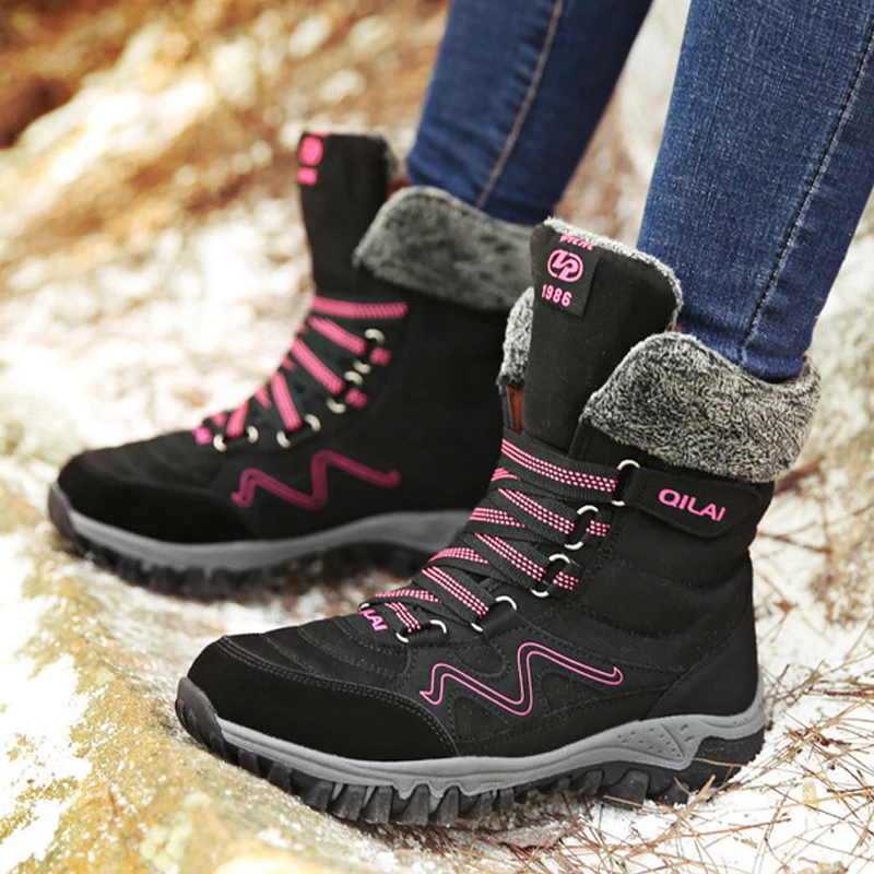 Женские зимние ботинки TIMETANG модные замшевые кожаные женские теплые плюшевые