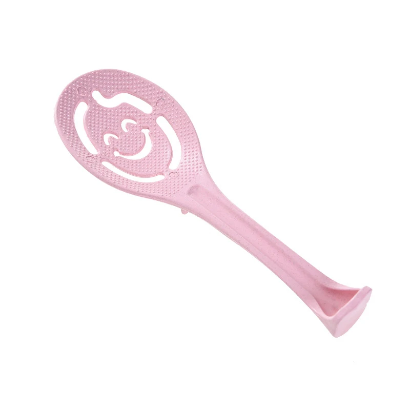 pink 4 цвета, креативная ложка из пшеничной соломы, рисовое весло, маленькое антипригарное, легко моющееся, кухонные аксессуары, предметы домашнего обихода - Цвет: pink