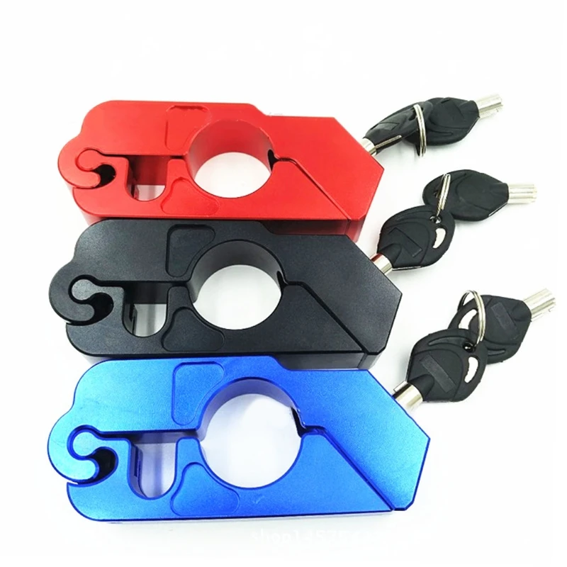 

Motorcycle Grip Lock CNC Security Safety Locks Handlebar Handset Brake Lever Disc Locking Fit Scooter ATV Anti-theft Motor Lock