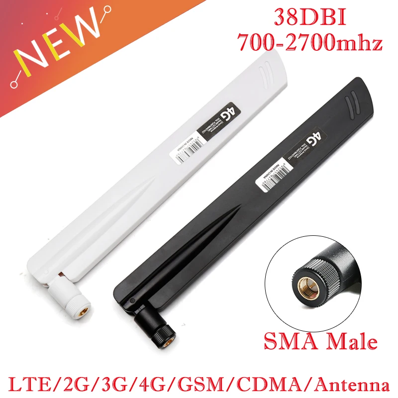 Горячая 4G LTE 38DBI SMA разъем антенна для GSM/CDMA 3G Роутер модем 700 2700 МГц|Соединители| |