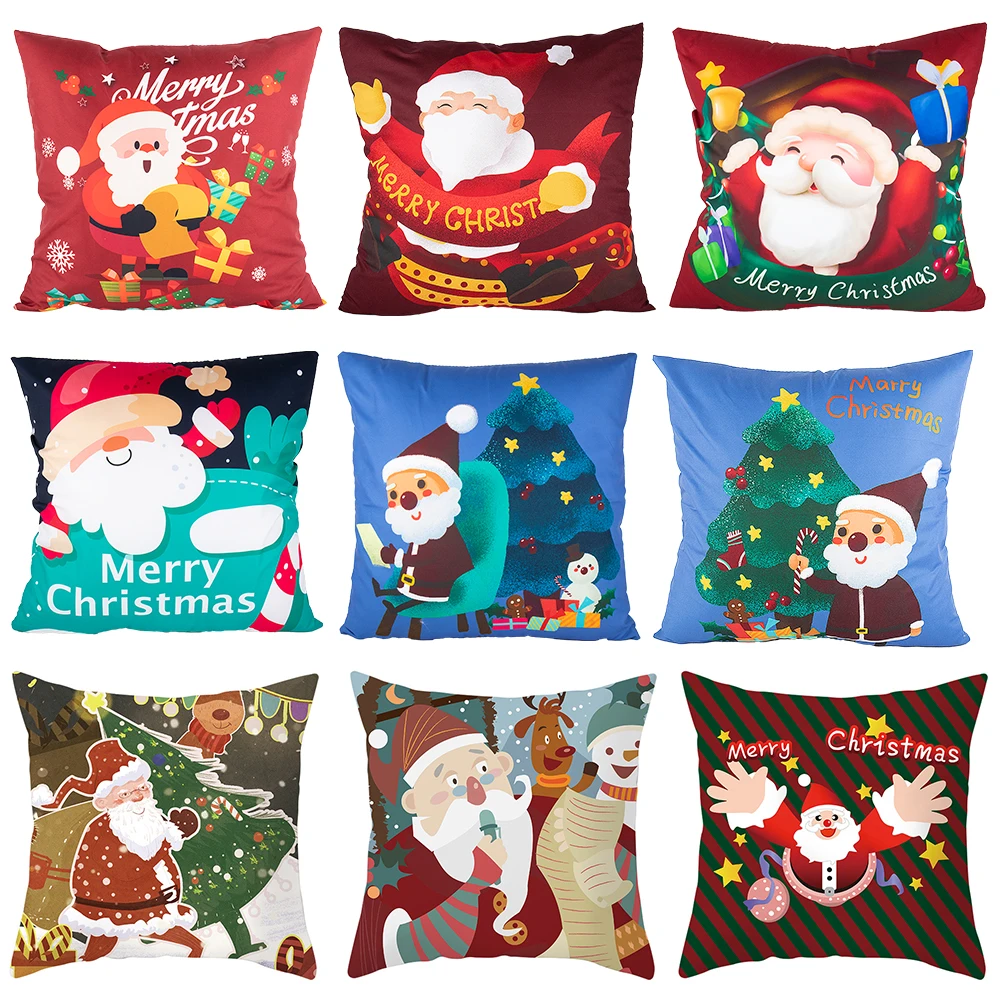 

Christmas Cushion Cover Christmas Decorations for Home Throw Pillows Sofa Home Decor Pillowcase Pillow Cover Funda Cojin