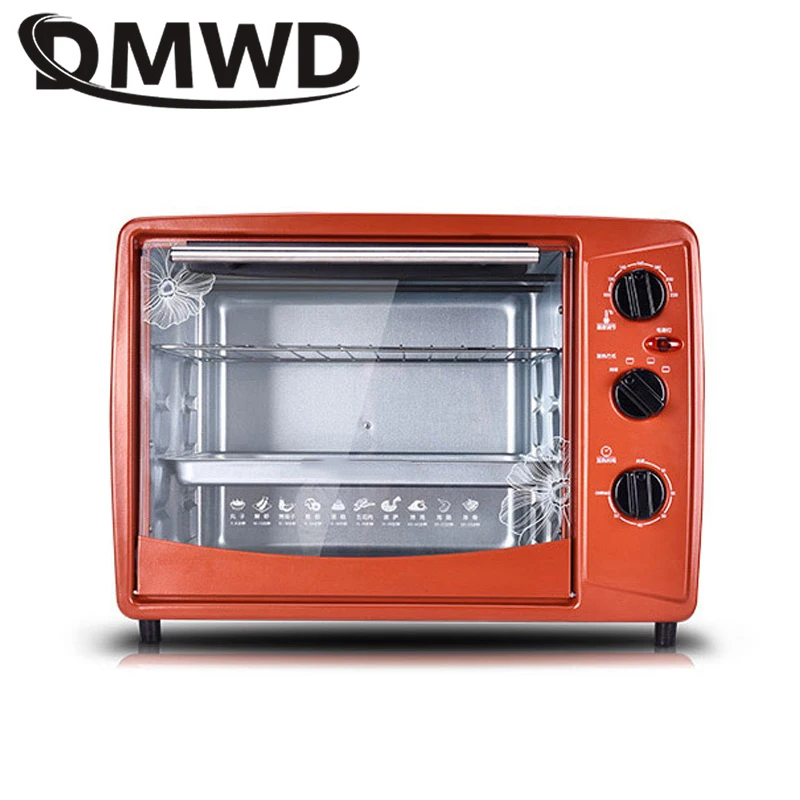 dmwd 30l electric bakery oven multifunction pizza doughnut cake biscuits baking machine bbq grill heater timer bread toaster eu free global shipping