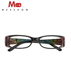 Женские очки для чтения Meeshow, модные очки для чтения с цветными стразами, стразами и цветком, 759