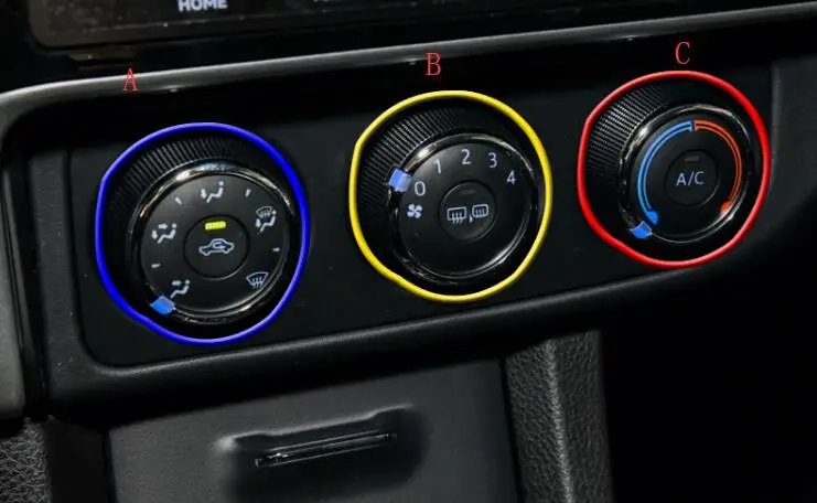 Ручка теплового переключателя для Toyota 2014-18 Corolla Панель Управления Кондиционера |