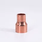 Медный наконечник для подачи припоя, 42 мм, 45 мм до 12,7, 15, 16, 19, 22, 25,4, 28,6 мм, ID 99.9%, редуктор подачи припоя, Редукционный фитинг, соединитель для кондиционера