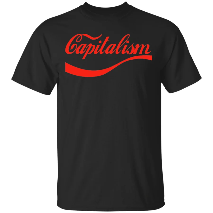 Enjoy футболка Capitalism Karl Marx Socialism Коммунистическая бело-серая короткая мужская