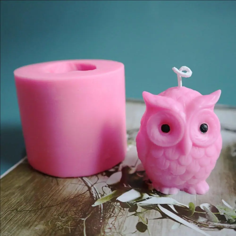 

3D Owl Design Soap Mold Mousse Cake Chocolate Mold Decorating Candle Wax Mold Mould Resin Gyspum Crafts Silicone Mould