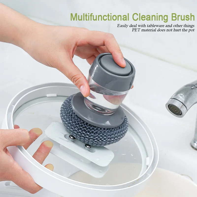 Кухня мыла распределяя щётка наладонник скруббер отмыть Инструмент Держатель