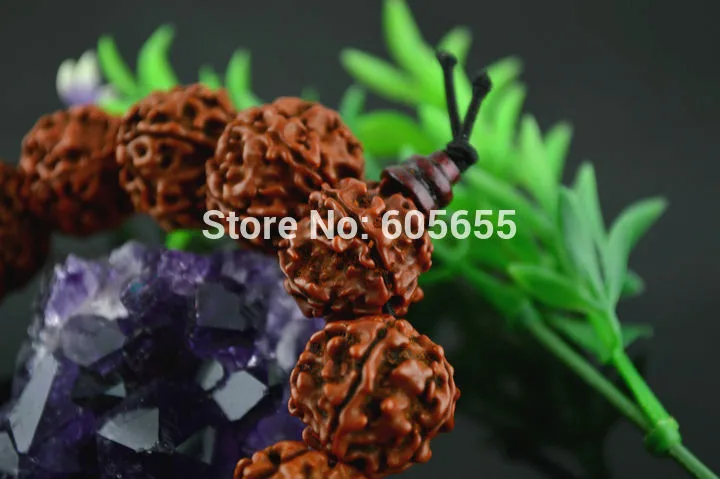 16 ~ 17 мм большие бусы из плодов рудракши мала браслеты молитва мужские ювелирные