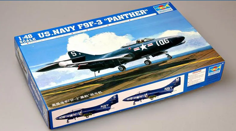 Trumpeter масштаб 1/48 США темно-синий цвет фотоэлемент боевой самолет игрушка