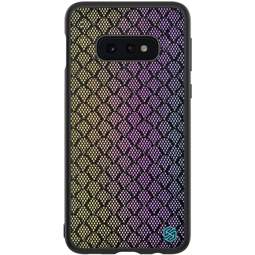 Для samsung Galaxy S10 S10e S10 Plus чехол NILLKIN мерцающий светоотражающий чехол TPU Рамка PC Нижняя оболочка задняя крышка для samsung S10e - Цвет: Rainbow
