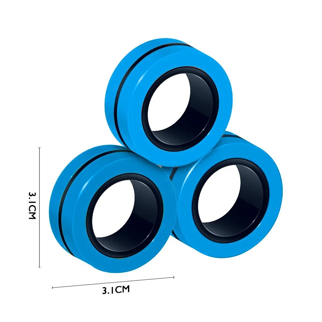 

Tools Funny Magic Toys Unzip Bracelet Child Props Magnetic Spinner Fidget Ring AntiStress Ring 3PCs Hotwhell#M Toy Figet Stress