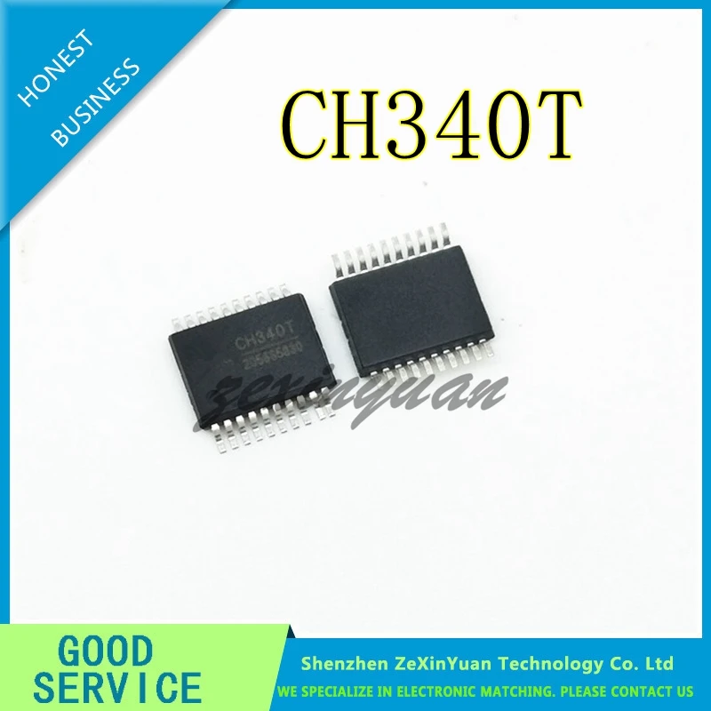 

5PCS 10PCS New CH340T CH340 SSOP20 Serial interface chip