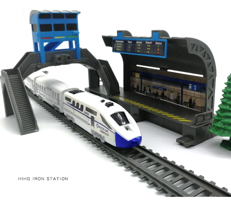 Детский игрушечный Электрический Железнодорожный автомобиль сделай сам сборная