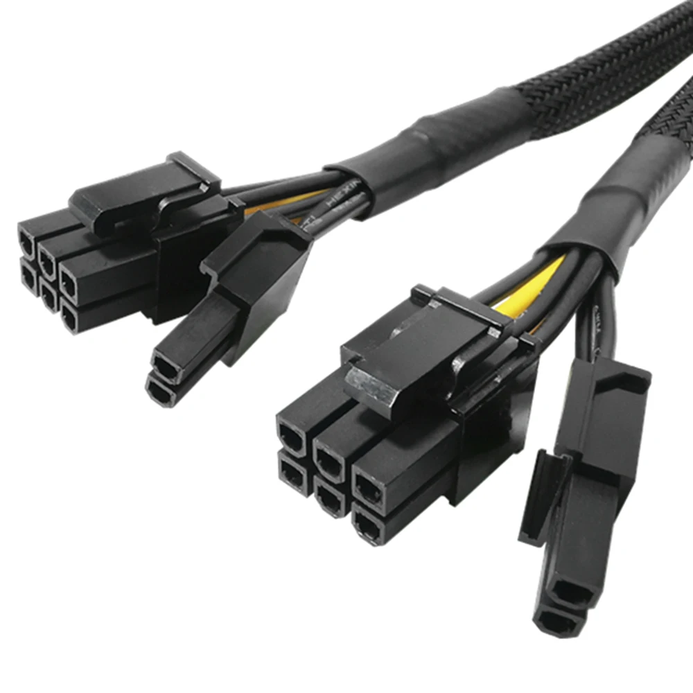 8Pin to Dual 6+2 Pin 8 20cm Graphics Card Power Cable PCI-E PCIE GPU BTC ETH Mining Miner Extension Splitter | Компьютеры и офис