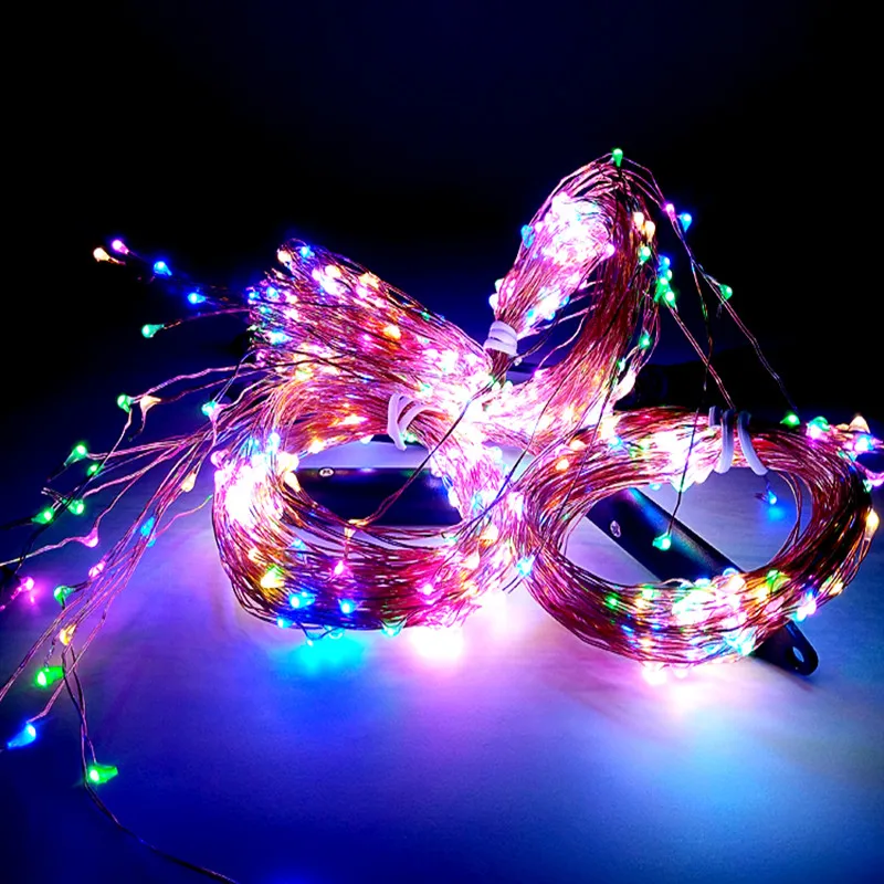 Уличная светодиодная гирлянда на солнечной батарее в виде ветвей виноградной