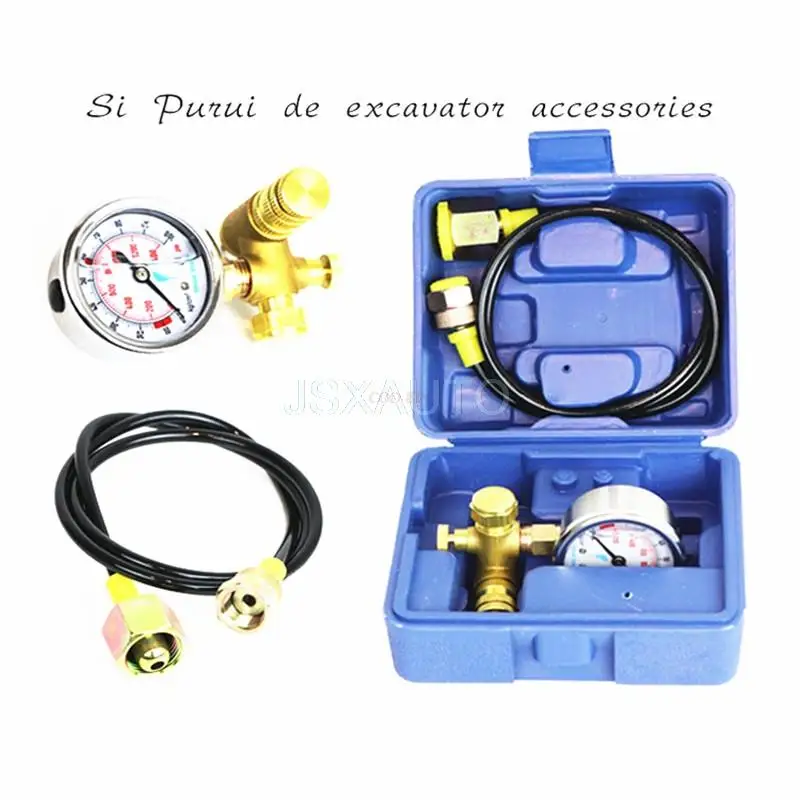 Испытательное устройство для измерения давления на разрушитель экскаватора, устройство для заправки азотом пневматического пистолета машинного крюка, а также фитинги для разрушительного молотка.