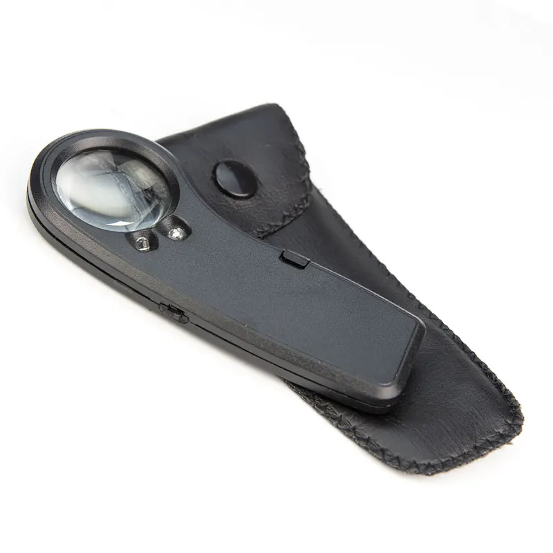 Карманные увеличительные очки 15X с УФ светодиодами 15X|magnifying glasses|magnifier 15xcard magnifier |