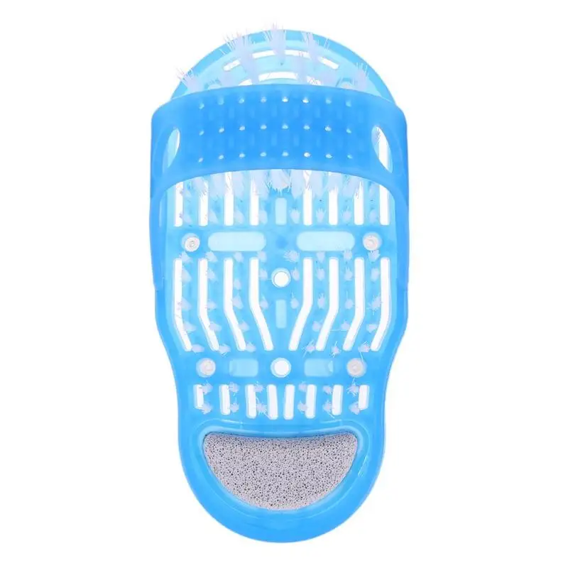 

Plastic Bath Shoe Remove Dead Skin Massage Slipper Foot Scrubber with Brush Foot Scrubber Bath Shoe with Brush