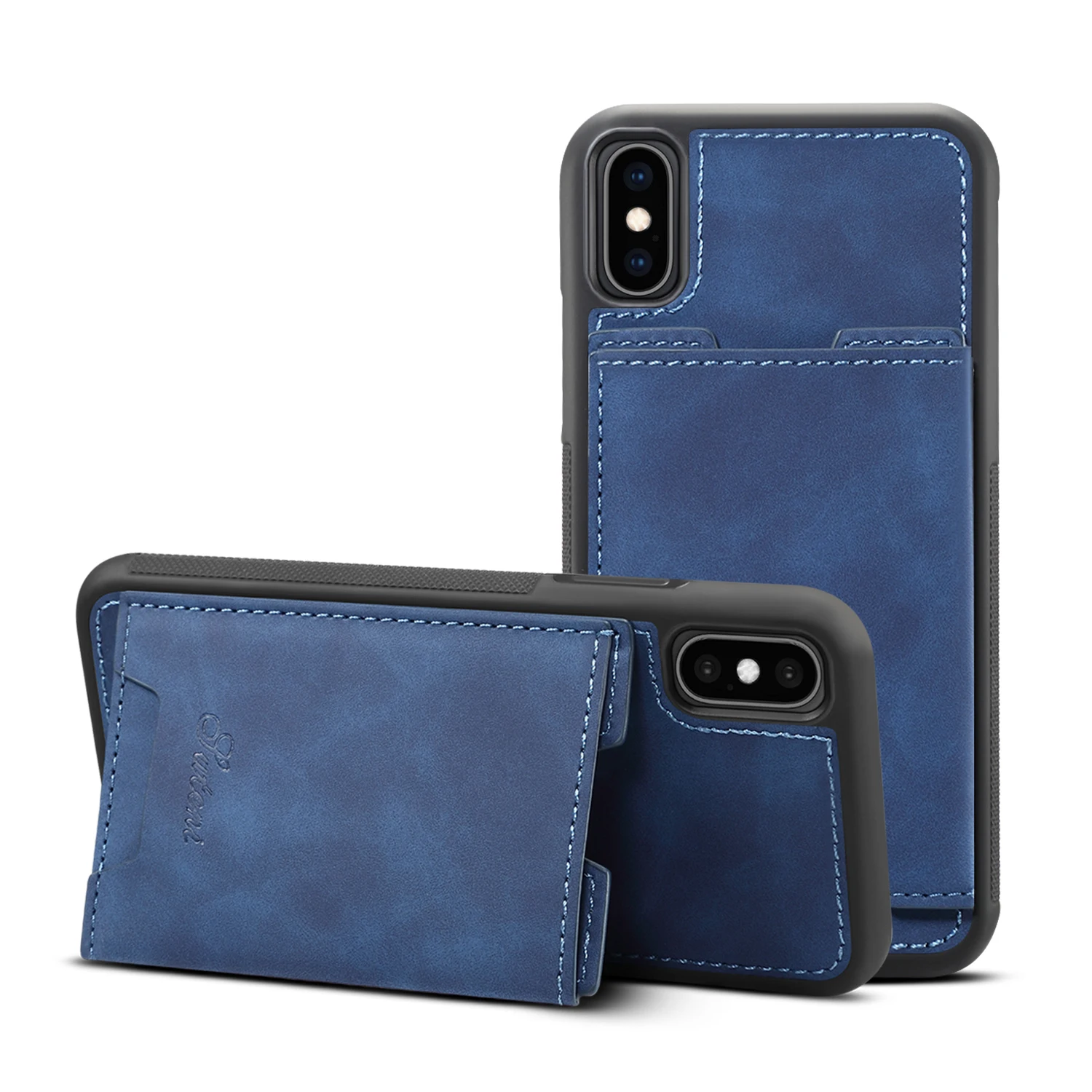 Чехол для iPhone Xs Max X XR 7 8 Plus PU + из ТПУ противоударный чехол с защитой от царапин